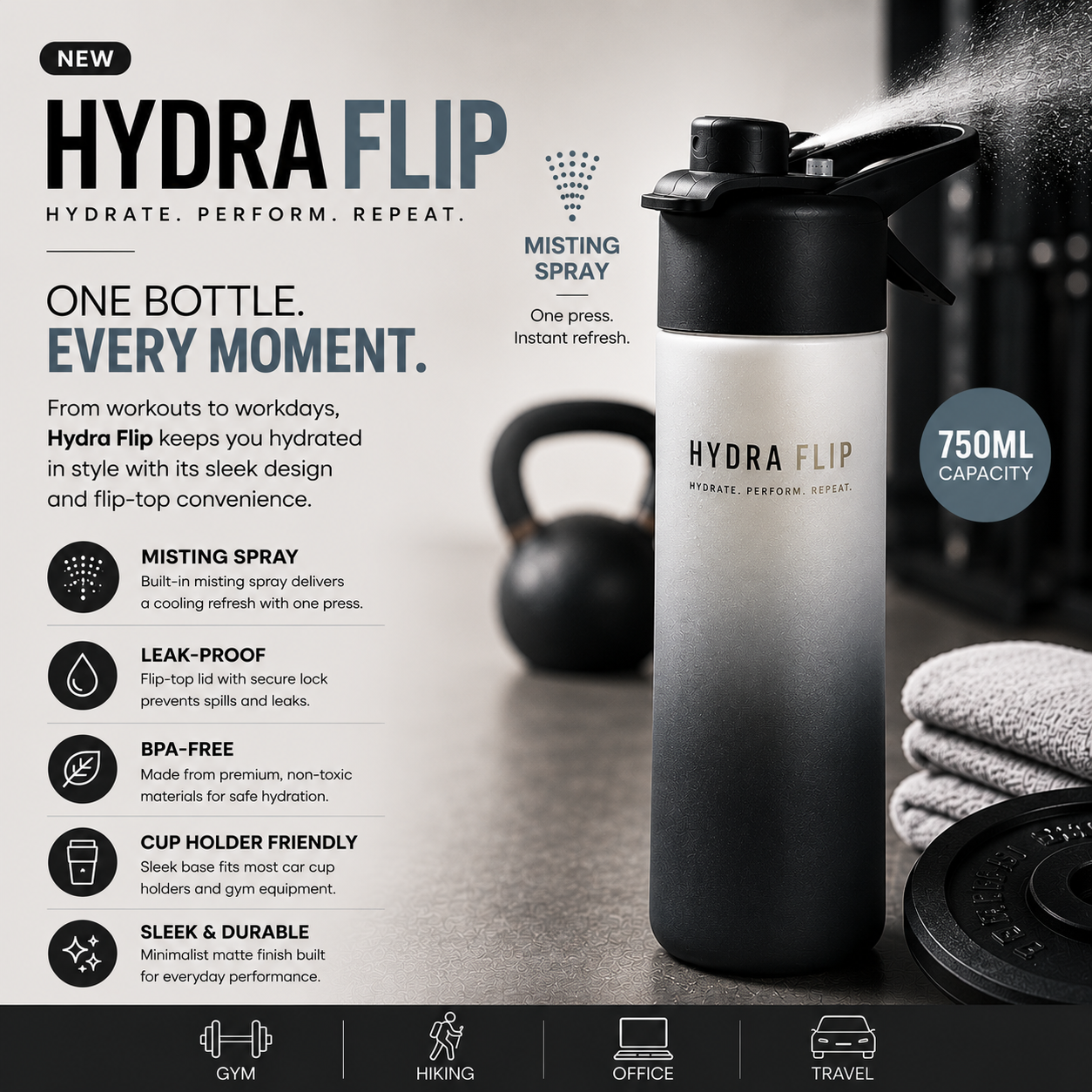 Hydra Flip - Hydrate. Mist. Repeat