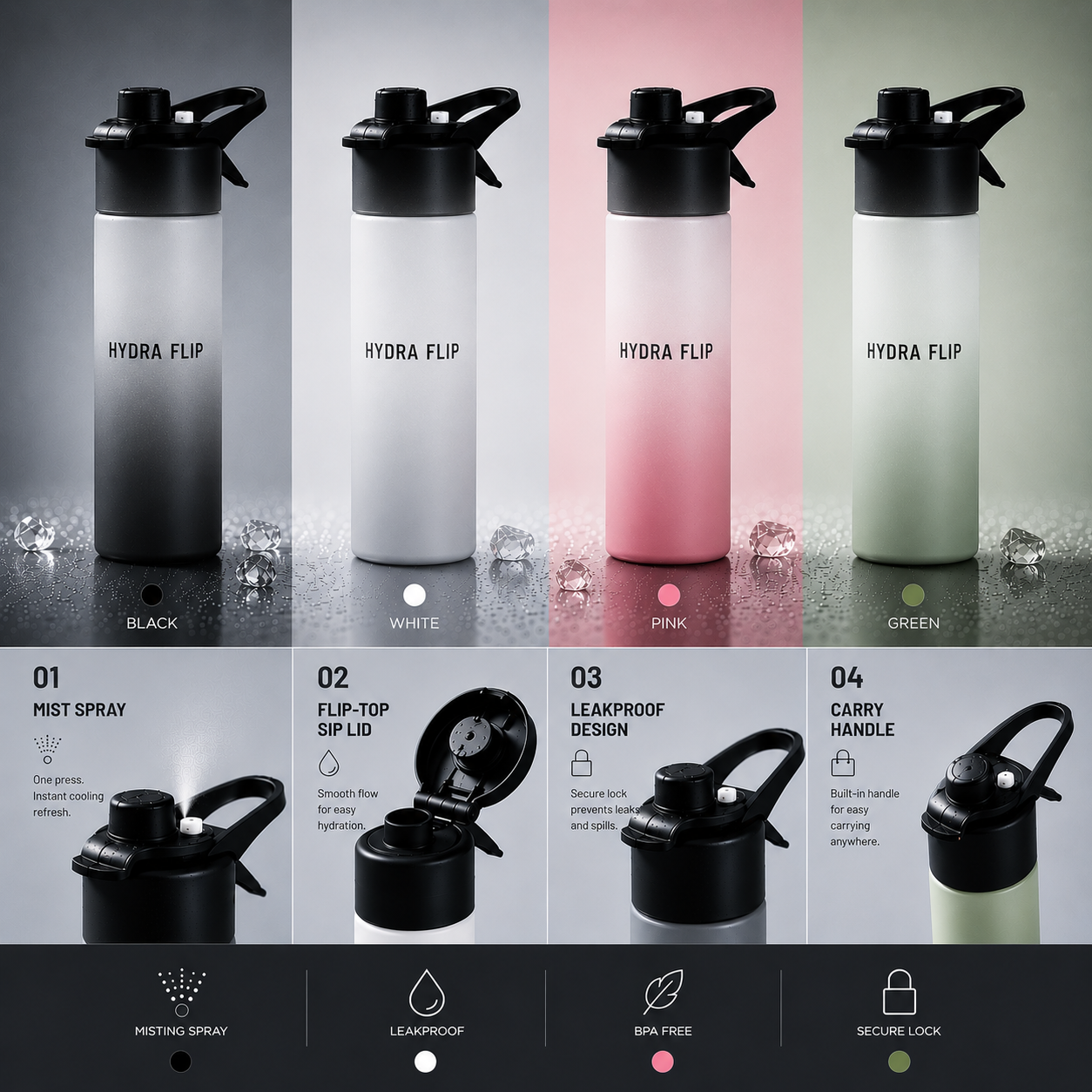Hydra Flip - Hydrate. Mist. Repeat