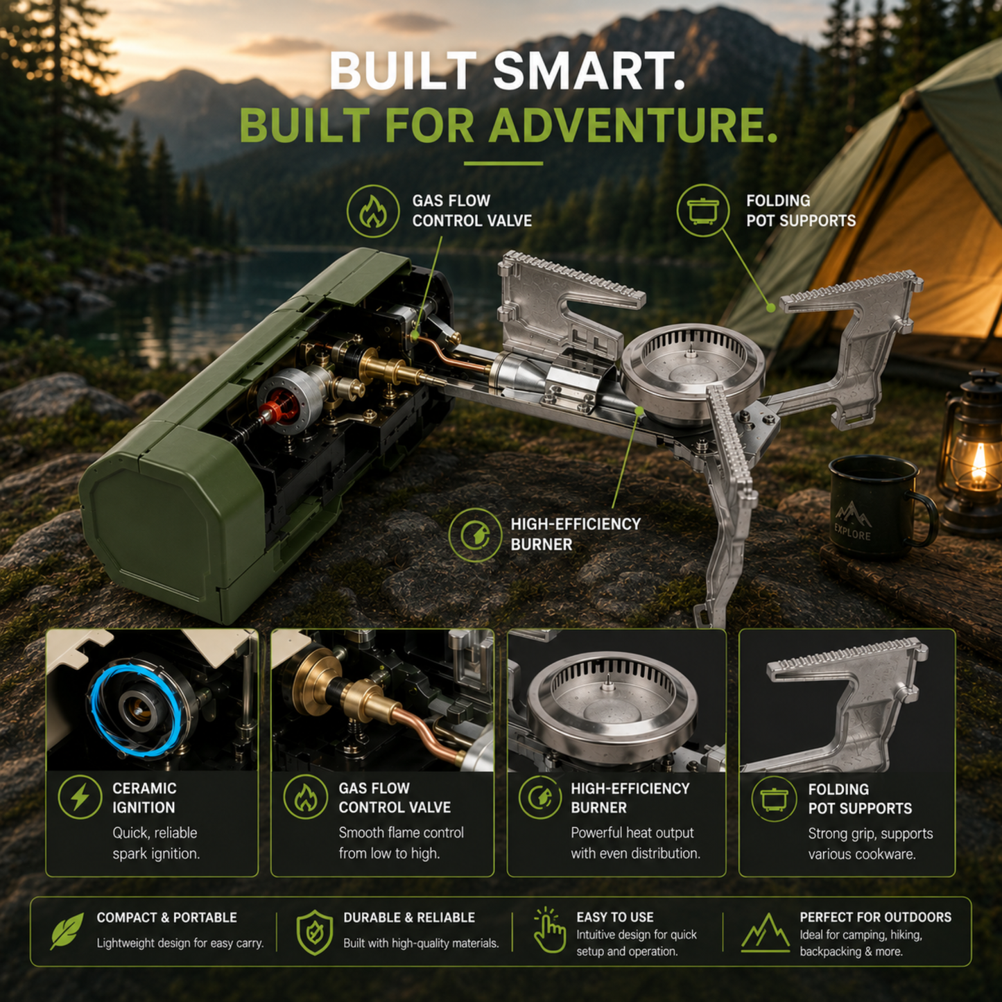 FOLDFLAME™  Fuel Your Journey