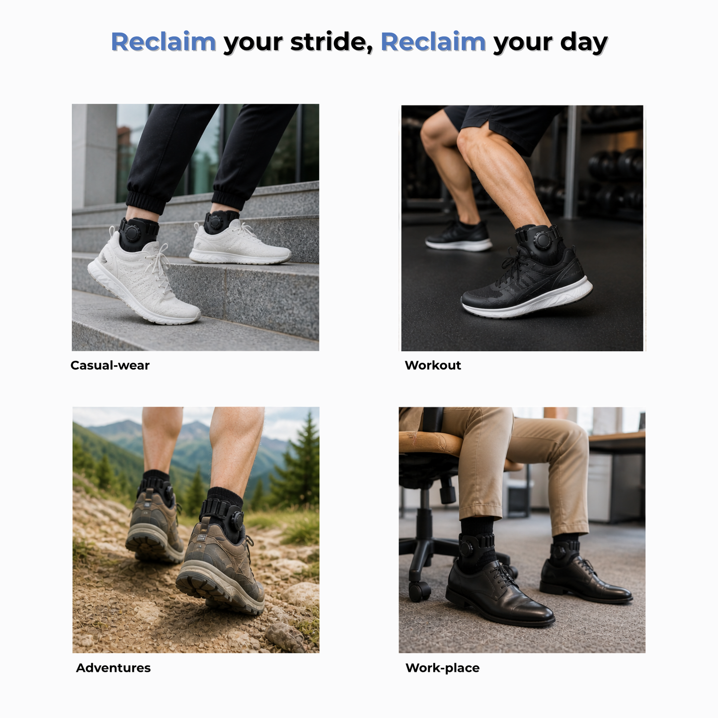 StepWell - Drop Foot Brace Orthosis Drop Foot Ankle Support with Comfortable Adjustable Buckle for Hemiplegia Stroke Shoes Walking