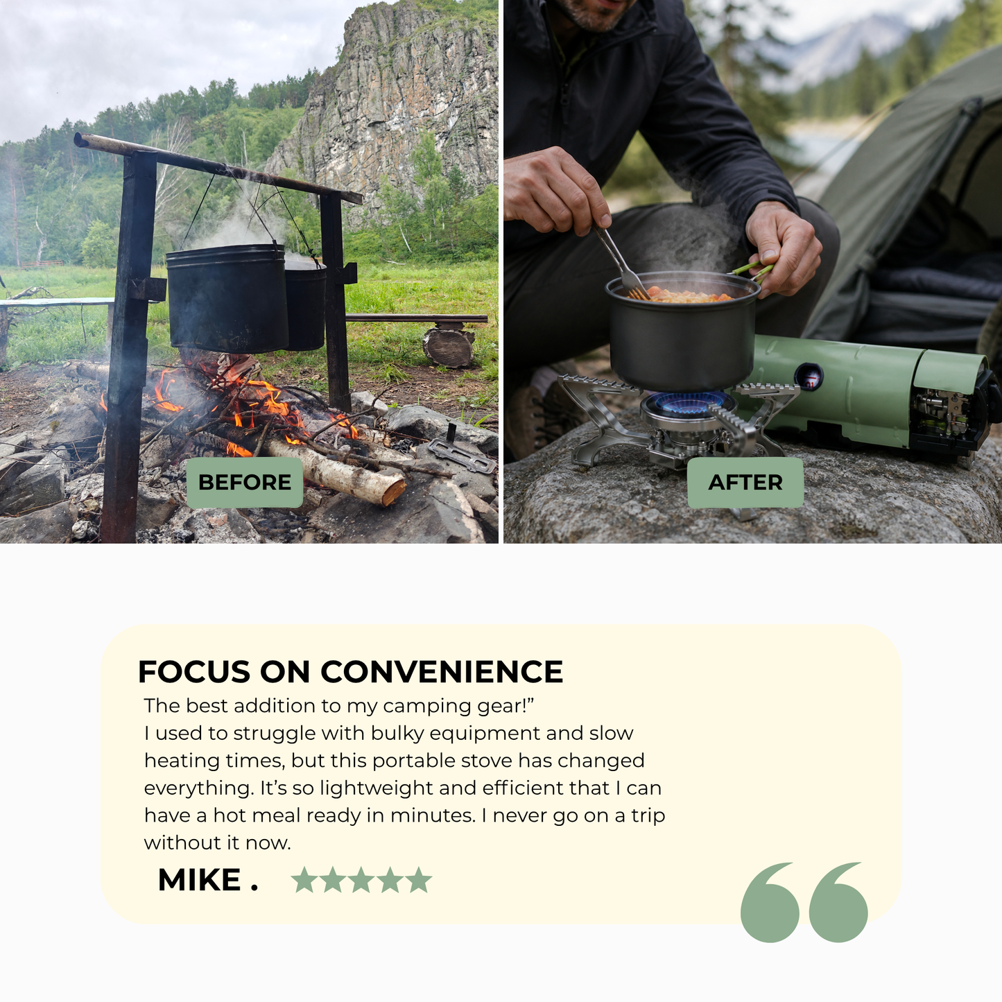 FoldFlame 2600- Portable Stove for Camping