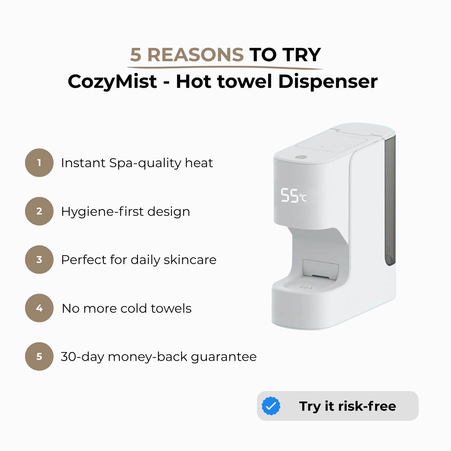 CozyMist- Hot Towel Dispenser